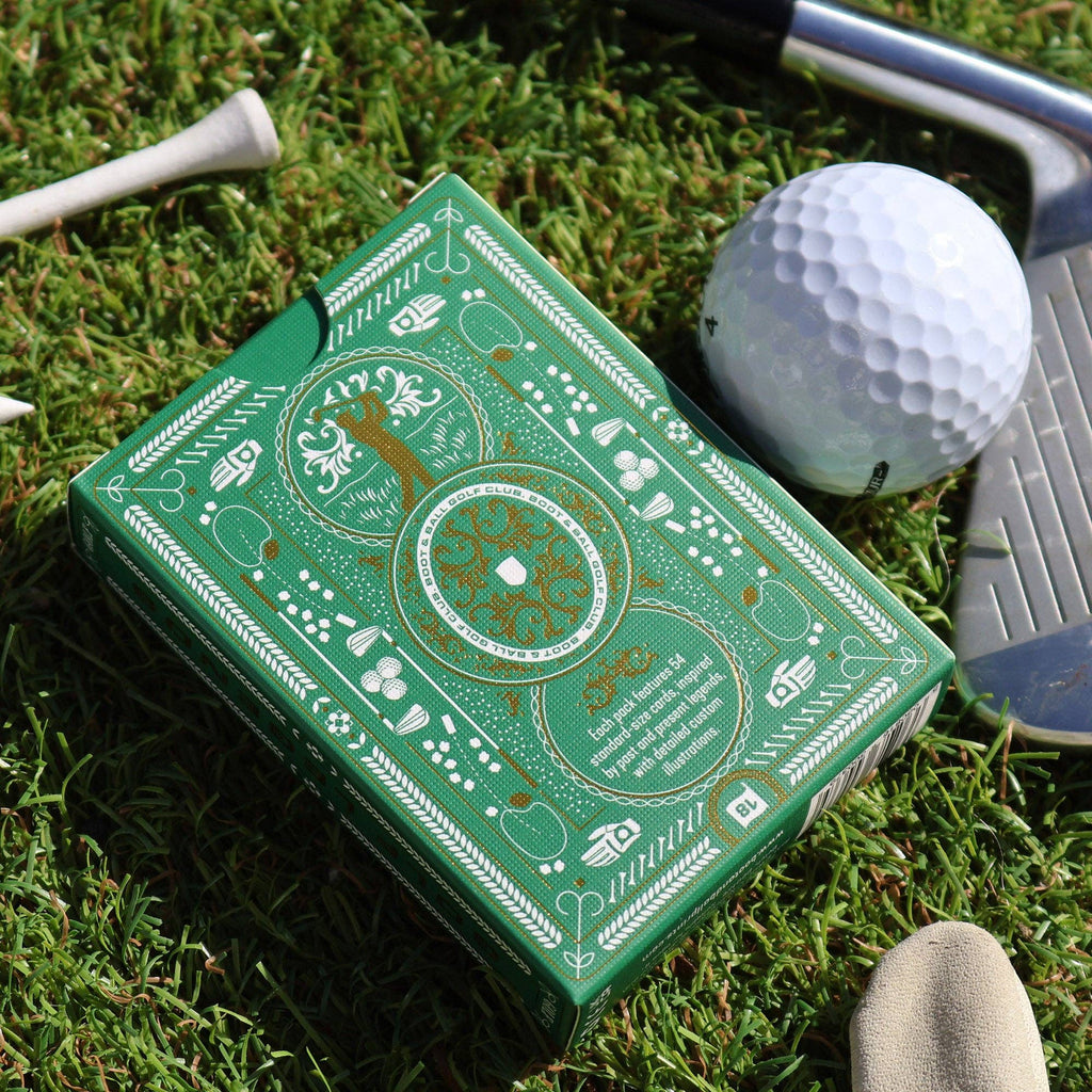 Golf Playing Cards – Gold Foil Edition by Boot & Ball