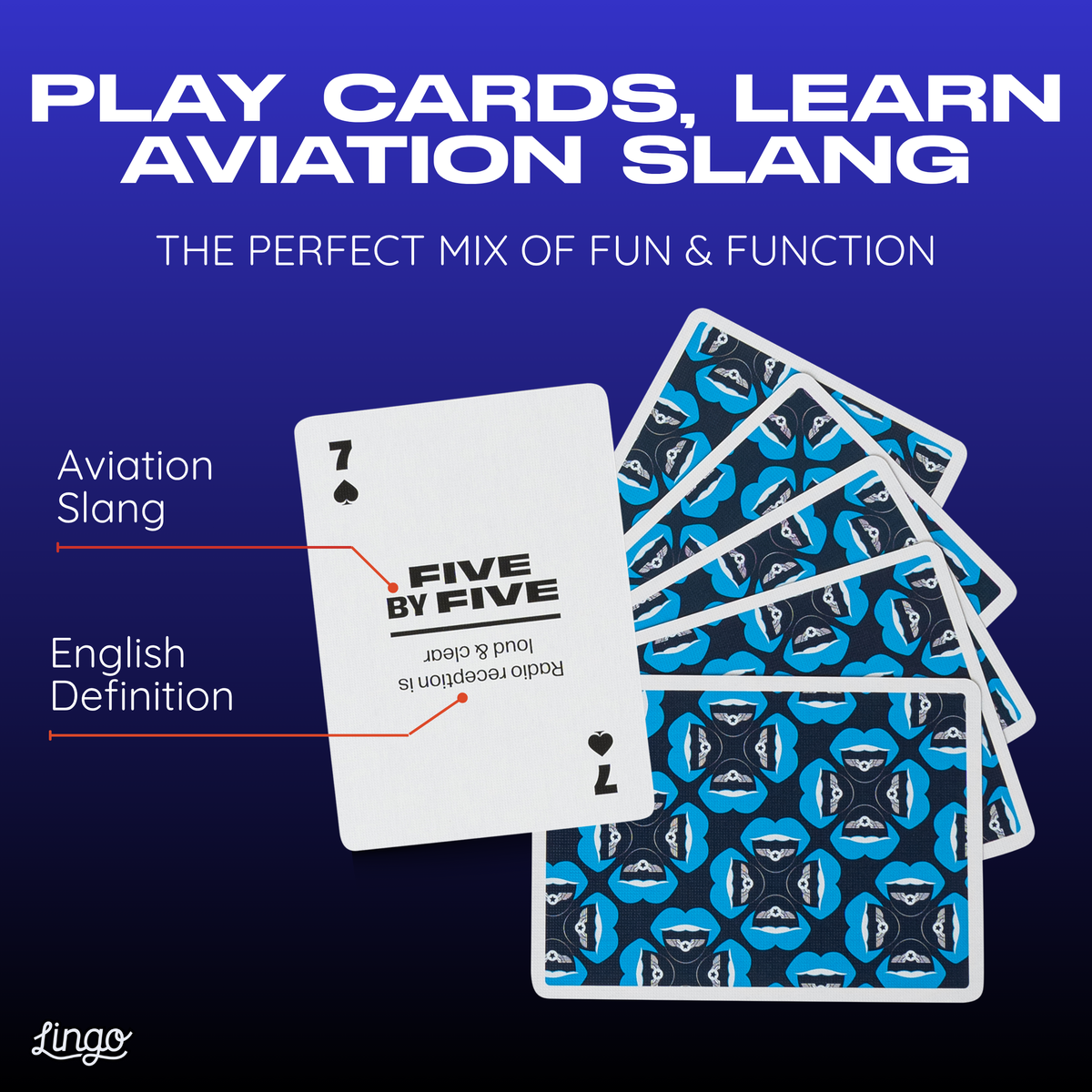 Lingo Aviation Playing Cards – 52 Pilot Slang Terms