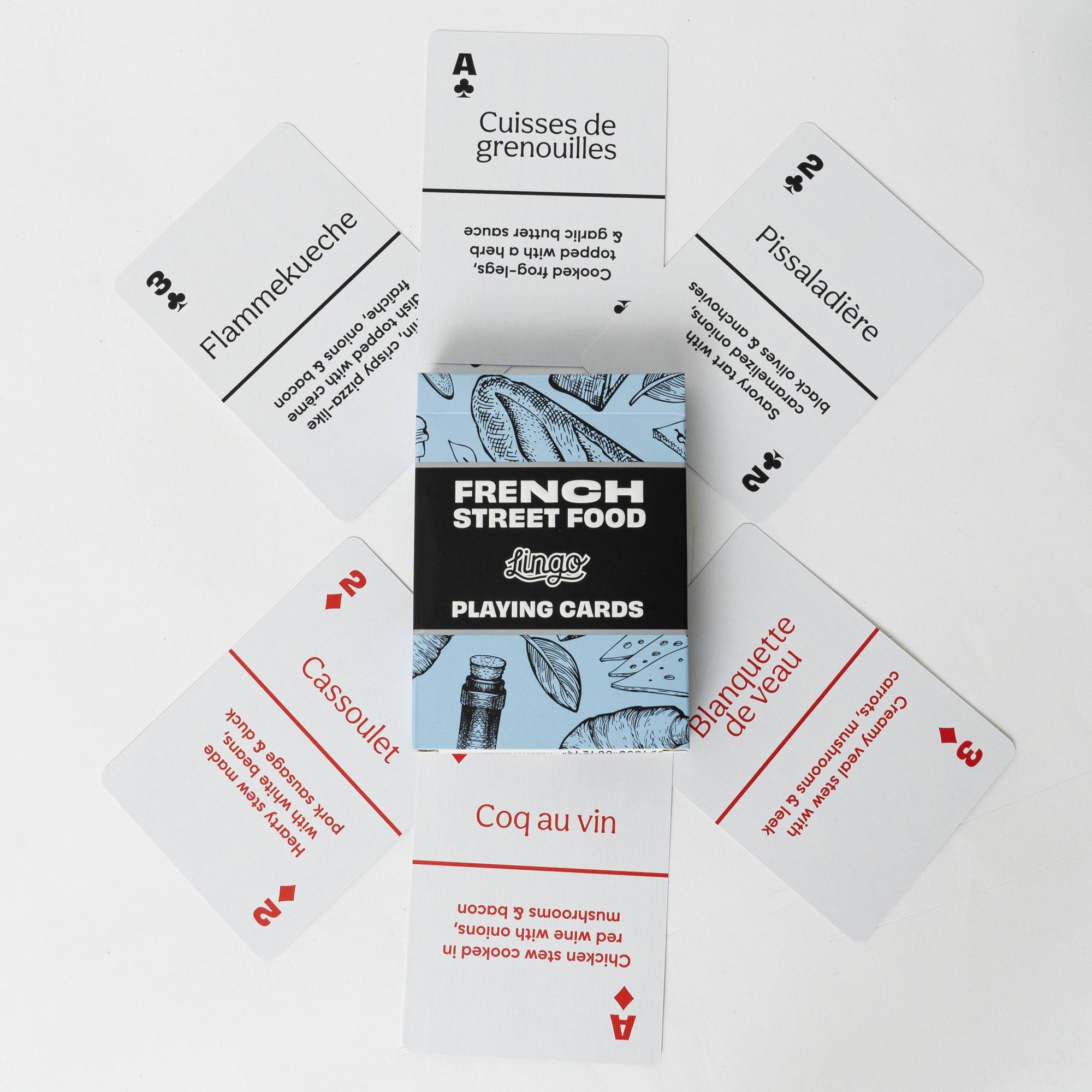 French Street Food Playing Cards