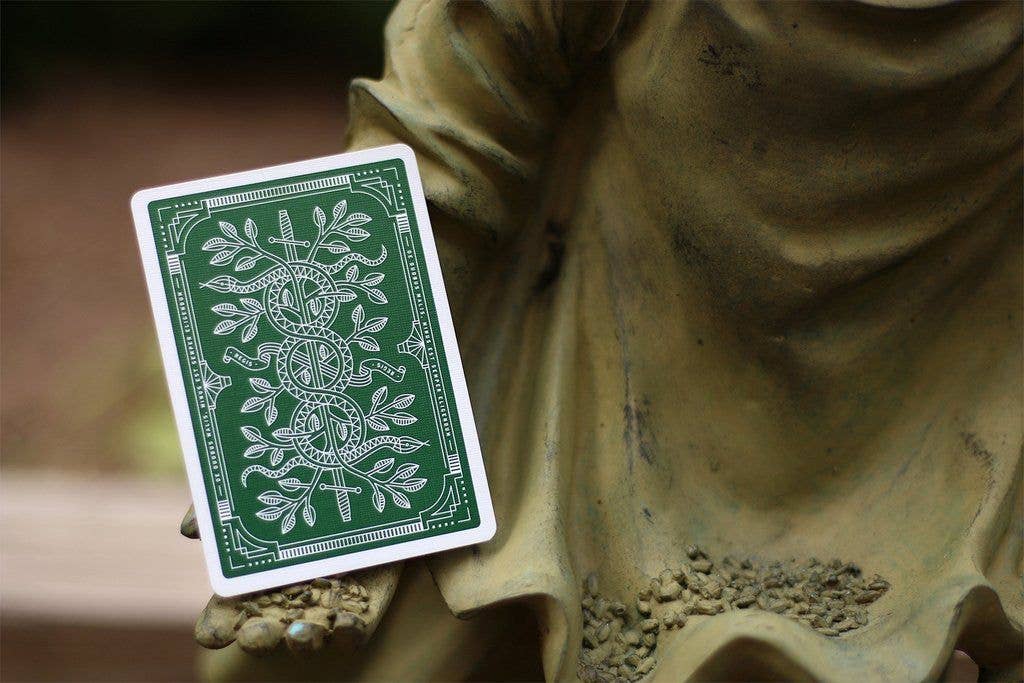 Theory11 Green Monarchs Playing Cards