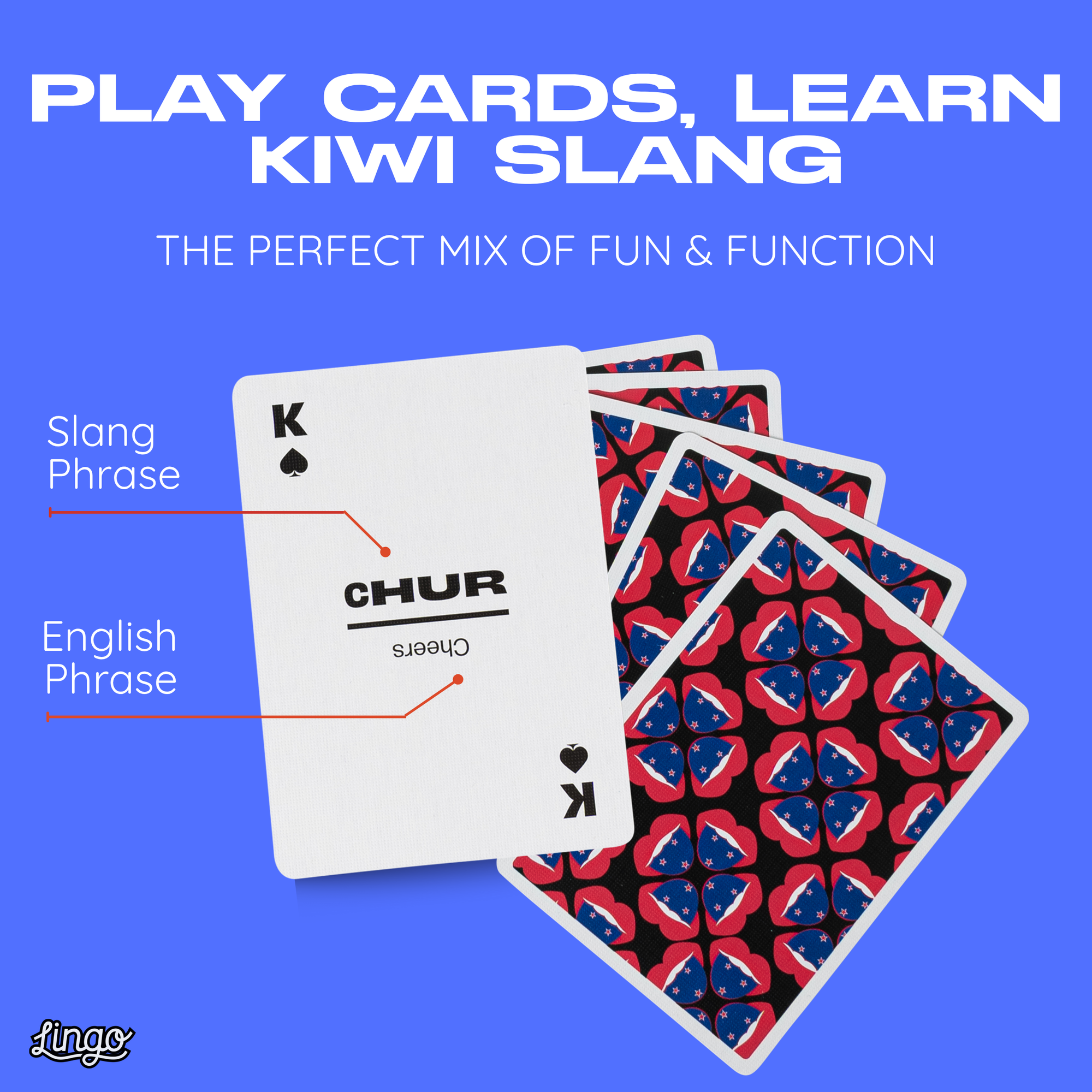 Kiwi Slang Travel Playing Cards