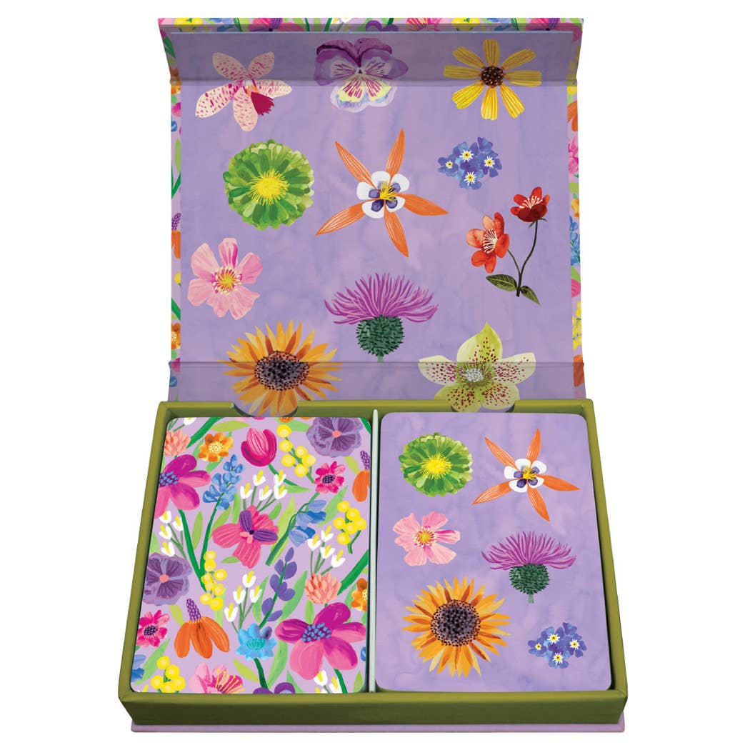Floral Supernova Luxury Playing Card Set by Roger la Borde