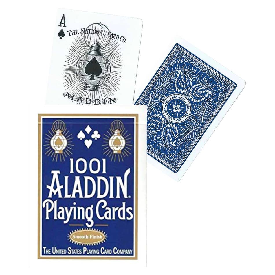 1001 Aladdin Smooth Finish Playing Cards – Blue