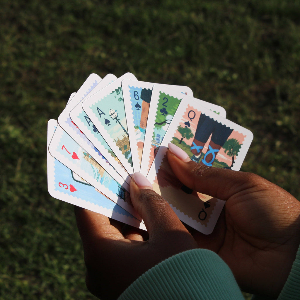 Running London Albert Bridge Playing Cards