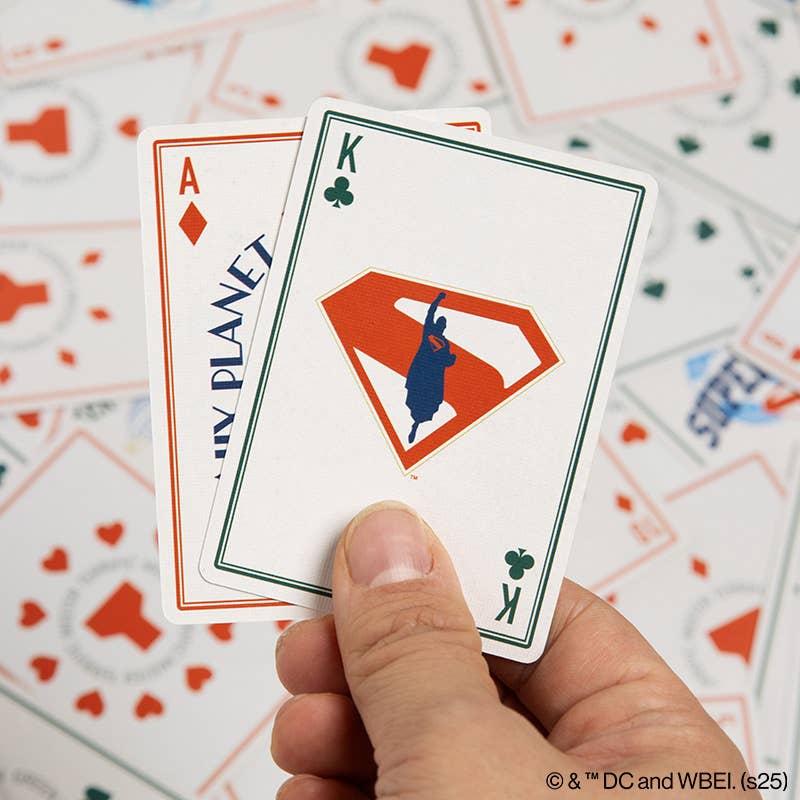 Superman Playing Cards – Official DC Comics Deck in Embossed Tin