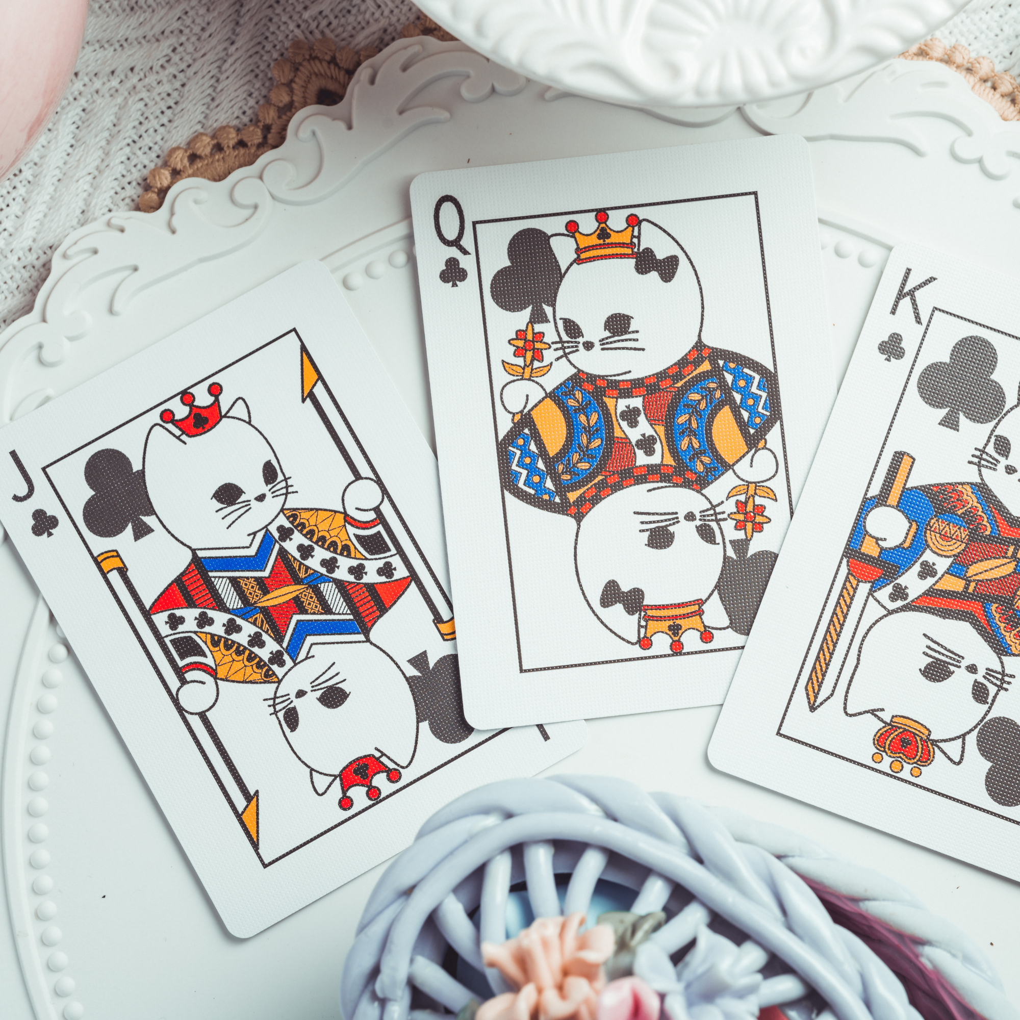 The Cat’s & Dog's Diary Playing Cards: Cat (Orange)