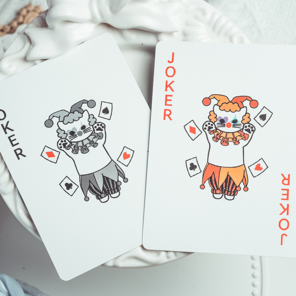 The Cat’s & Dog's Diary Playing Cards: Cat (Orange)