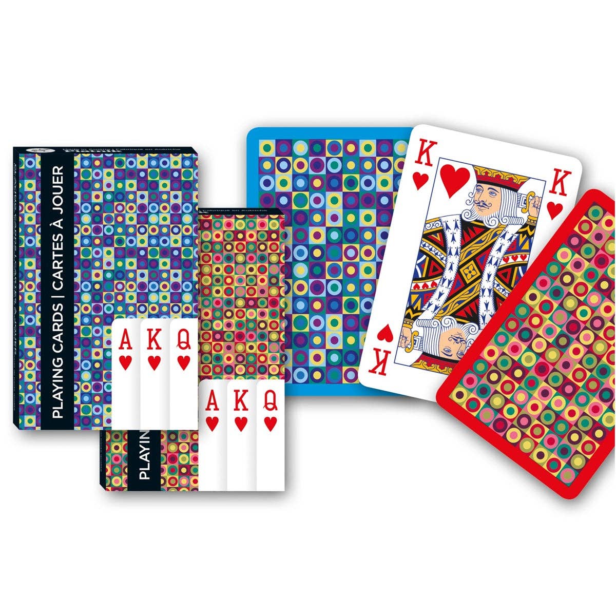 Piatnik Dots Playing Cards (Blue) Bridge Size - Cartes a Jouer