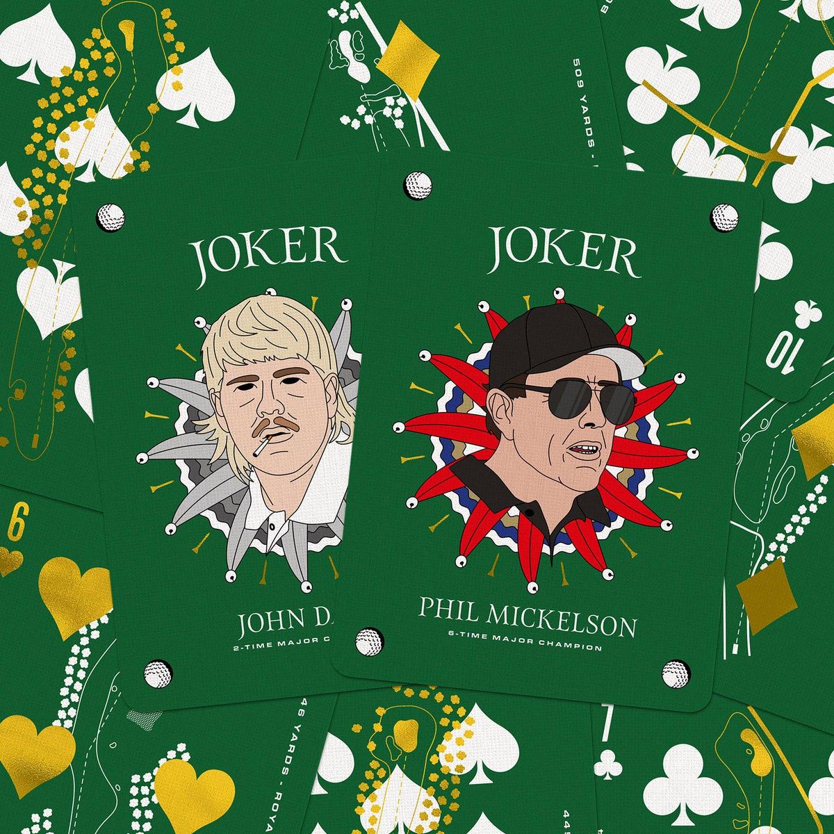 Golf Playing Cards – Gold Foil Edition by Boot & Ball