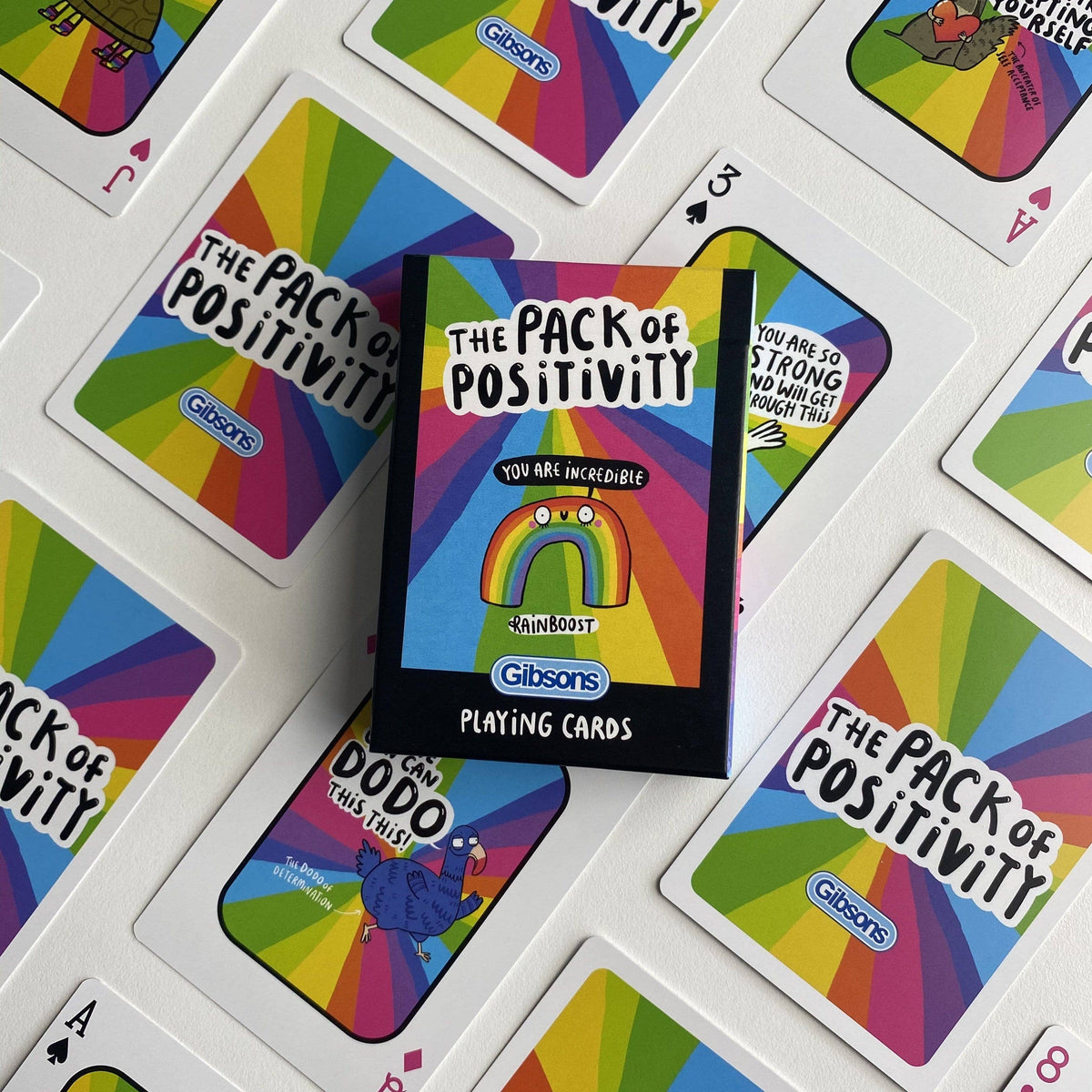 Gibsons Pack of Positivity Playing Cards by Katie Abey
