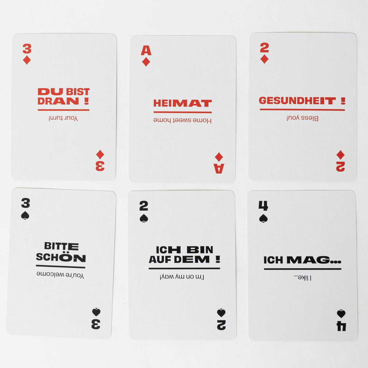 Lingo German Playing Cards – Learn German 52 Phrase Deck
