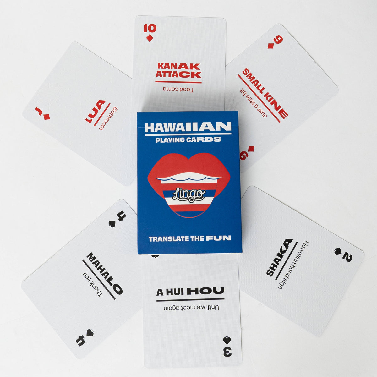 Lingo Hawaiian Slang Playing Cards – 52 Hawaiian Pidgin Phrases