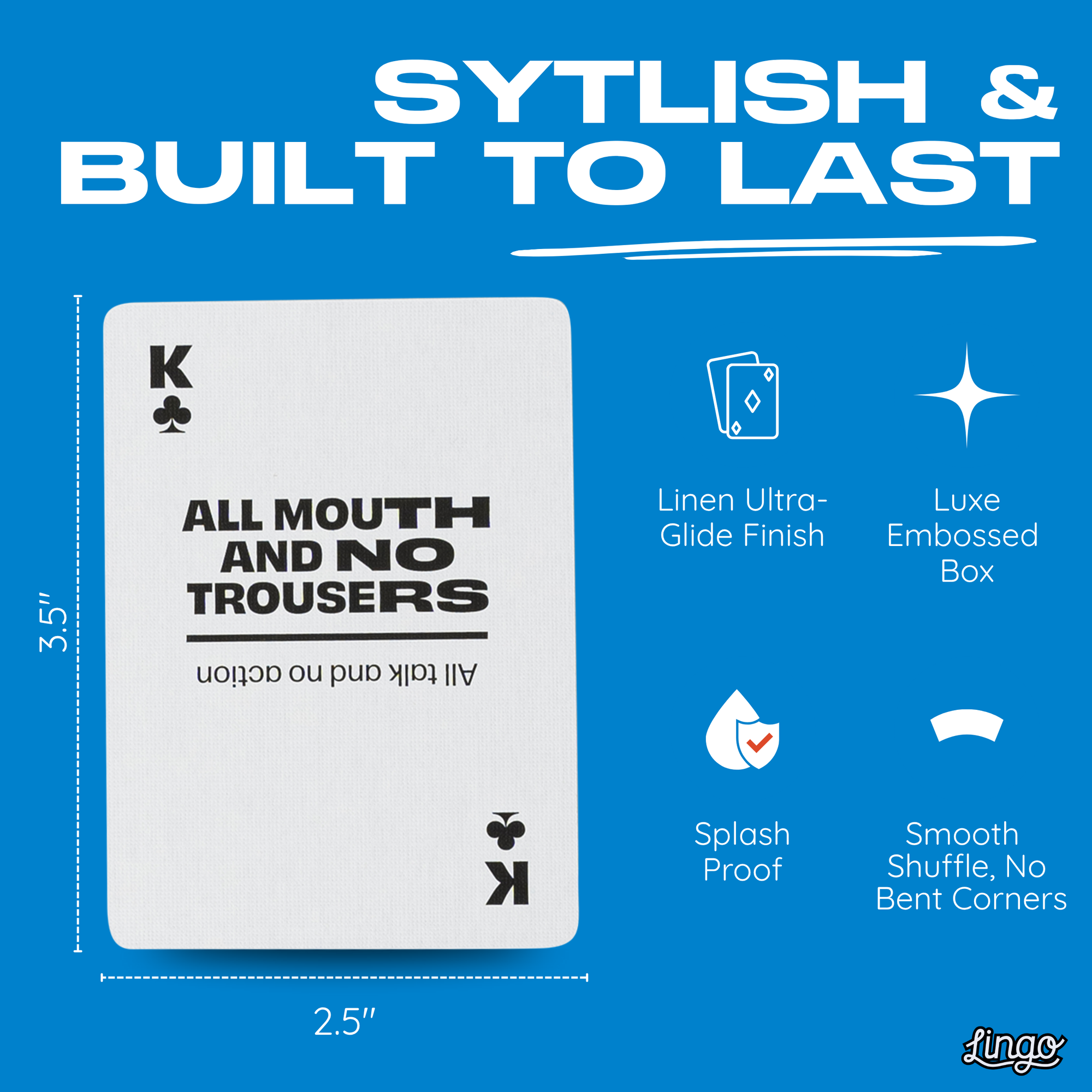 British Slang Travel Playing Cards