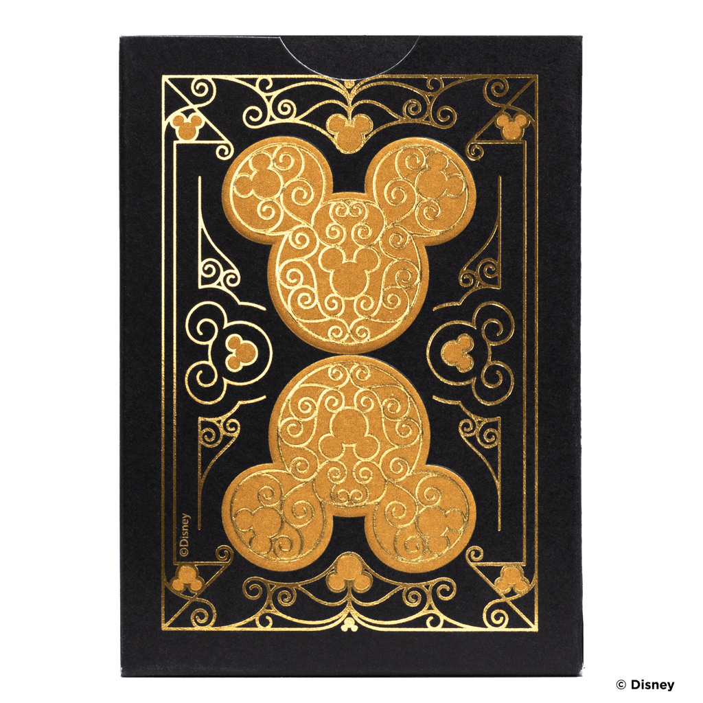 Bicycle Disney Mickey Mouse Black And Gold Playing Cards