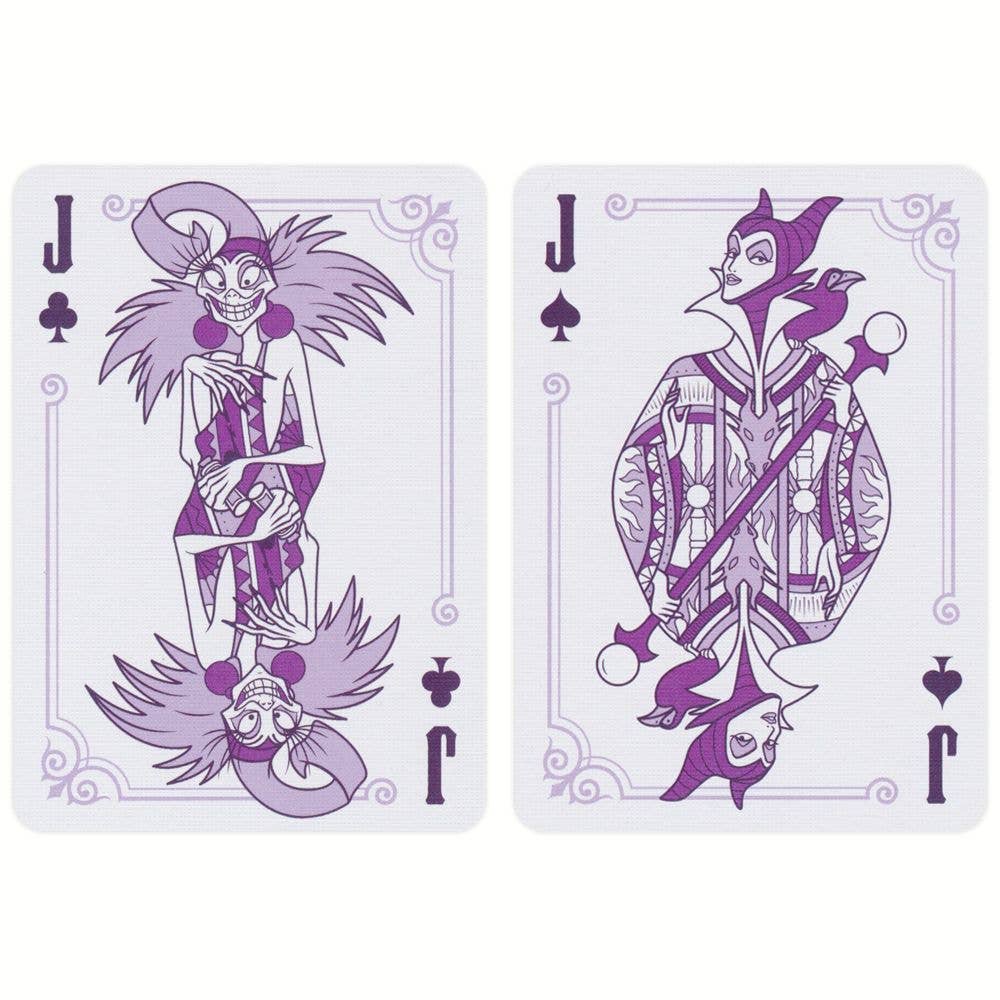 Bicycle Disney Villains Purple Playing Cards