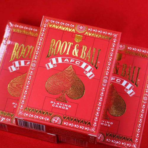 AFC Playing Cards – Arsenal Football Legends Gold Foil Deck by Boot & Ball
