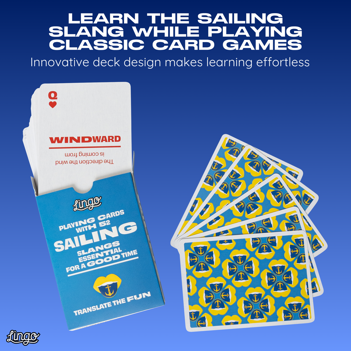 Lingo Sailing Playing Cards – 52 Sailing Terms & Slang
