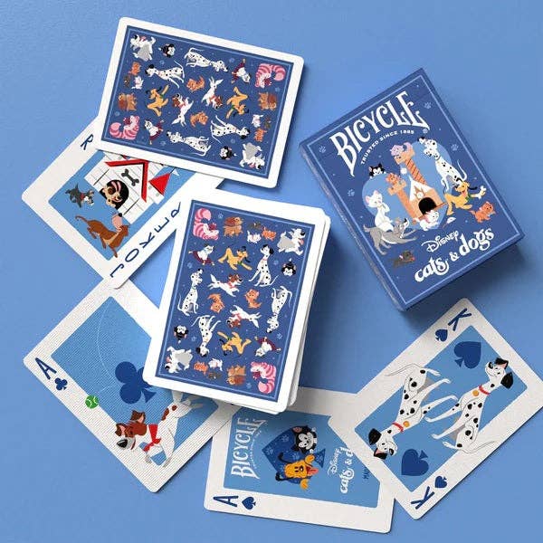 Disney Cats and Dogs Playing Cards Bicycle