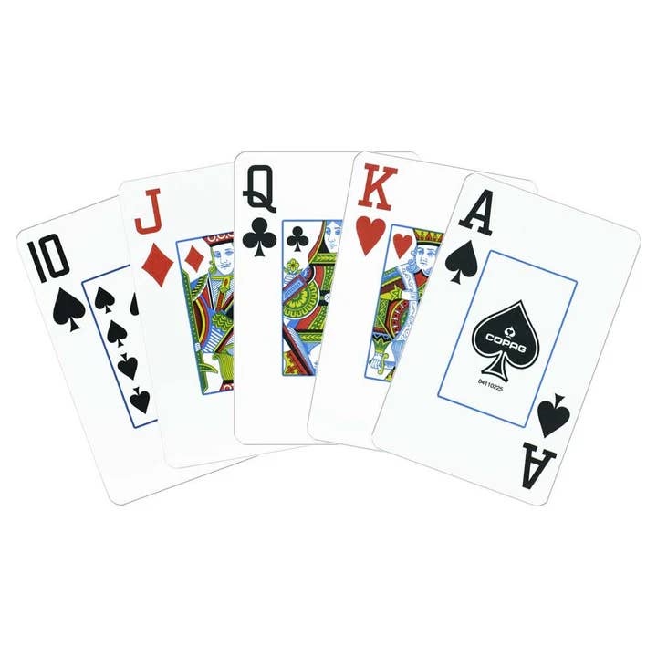 Copag Elite Bridge Size Playing Cards – Double Deck (Jumbo Index, Burgundy/Green)