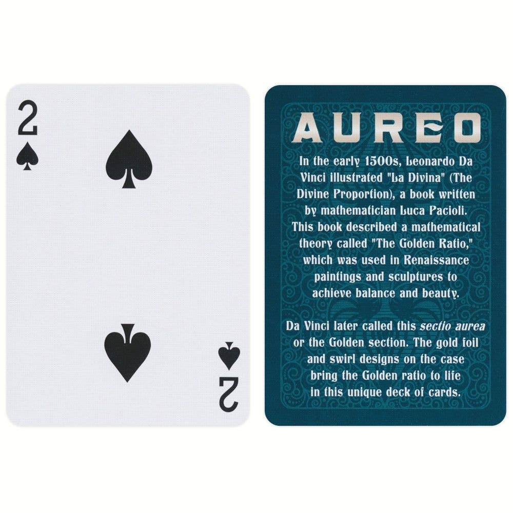 Bicycle Aureo Green Playing Cards