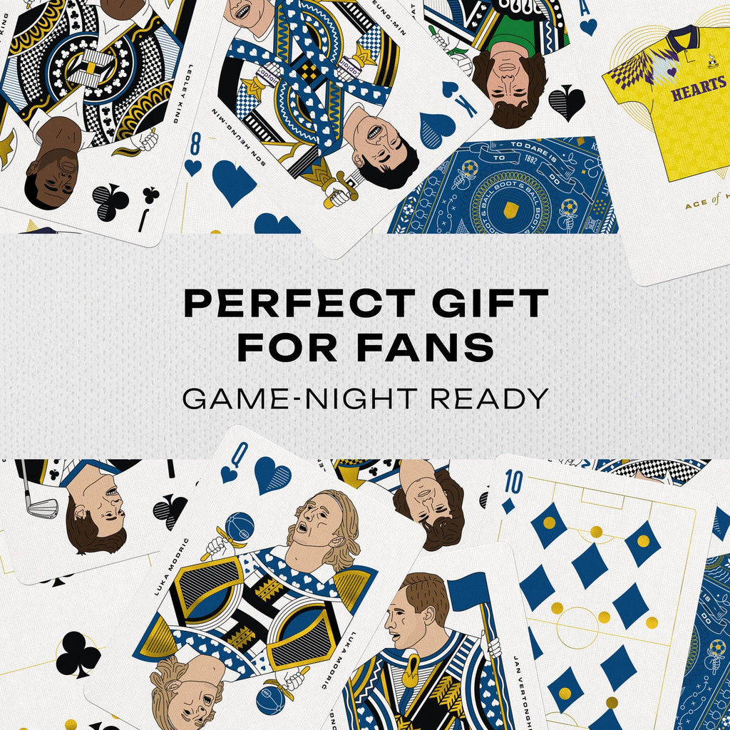 North London Whites Playing Cards – Tottenham Legends Gold Foil by Boot and Ball