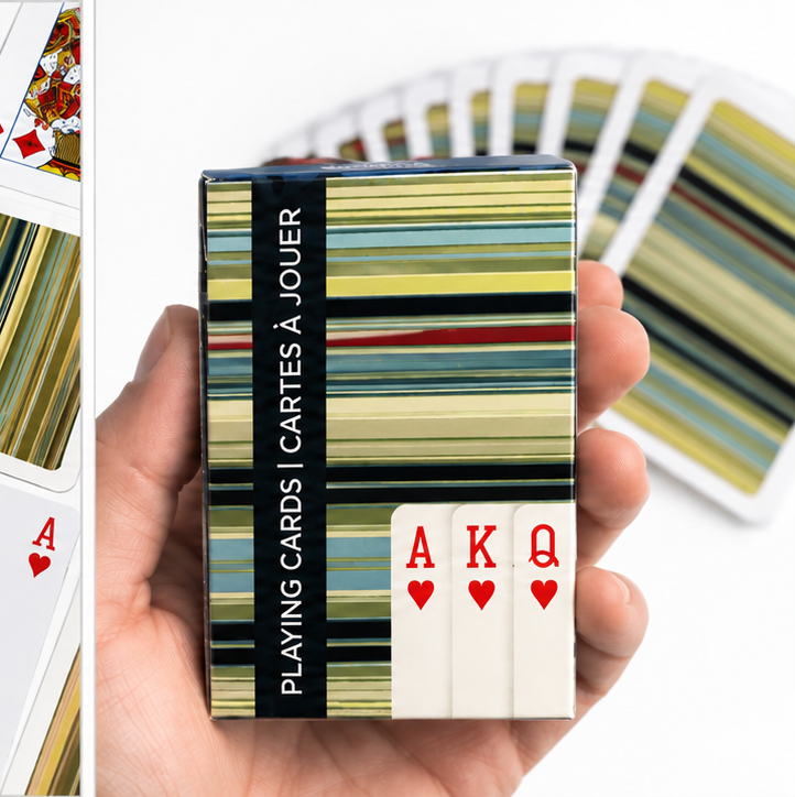 Piatnik Stripes Horizontal Playing Cards – Bridge Size