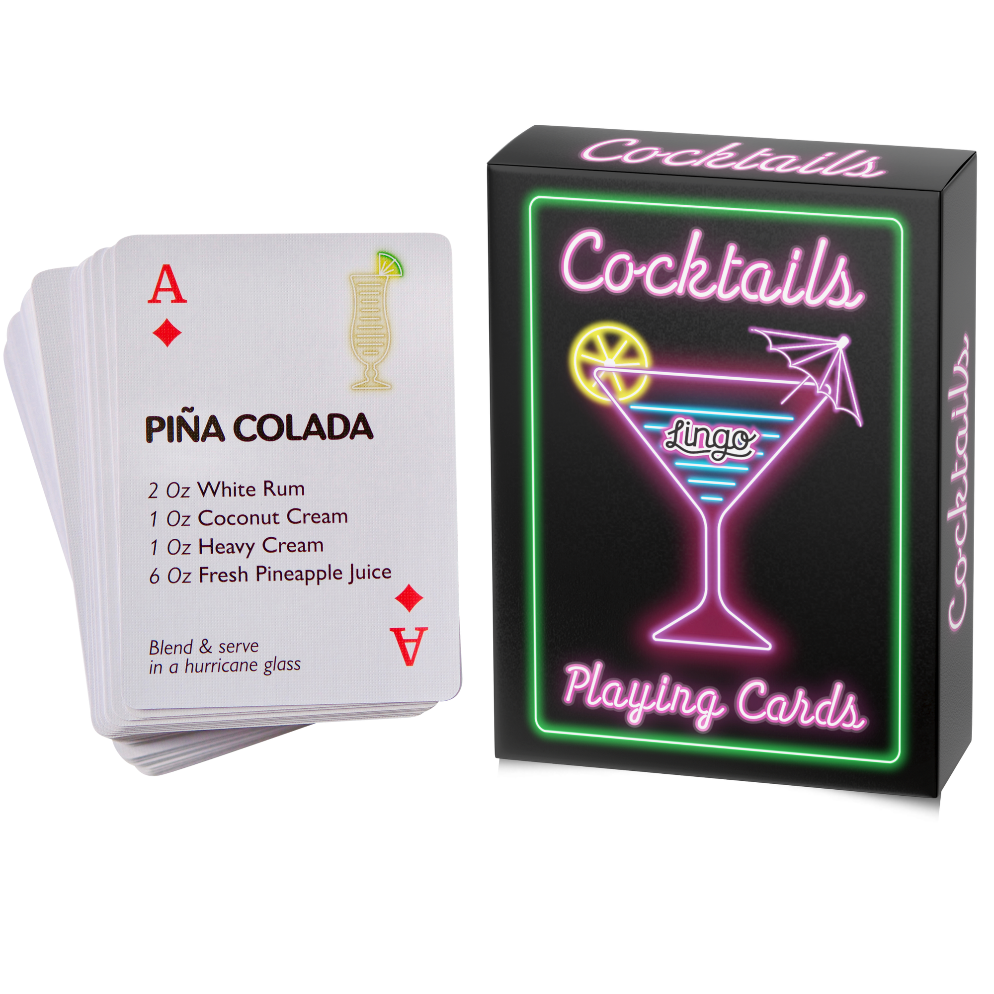 Cocktails Lingo Playing Cards 