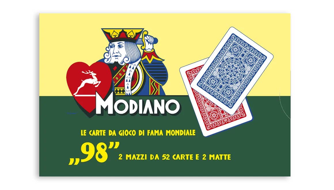 MODIANO Poker 98 Playing cards (Red and Blue)