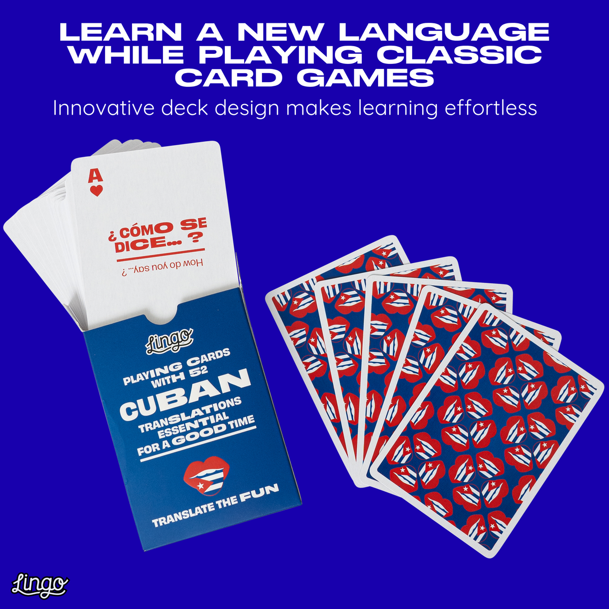 Lingo Cuban Playing Cards – Learn Cuban Spanish 52 Slang Phrases