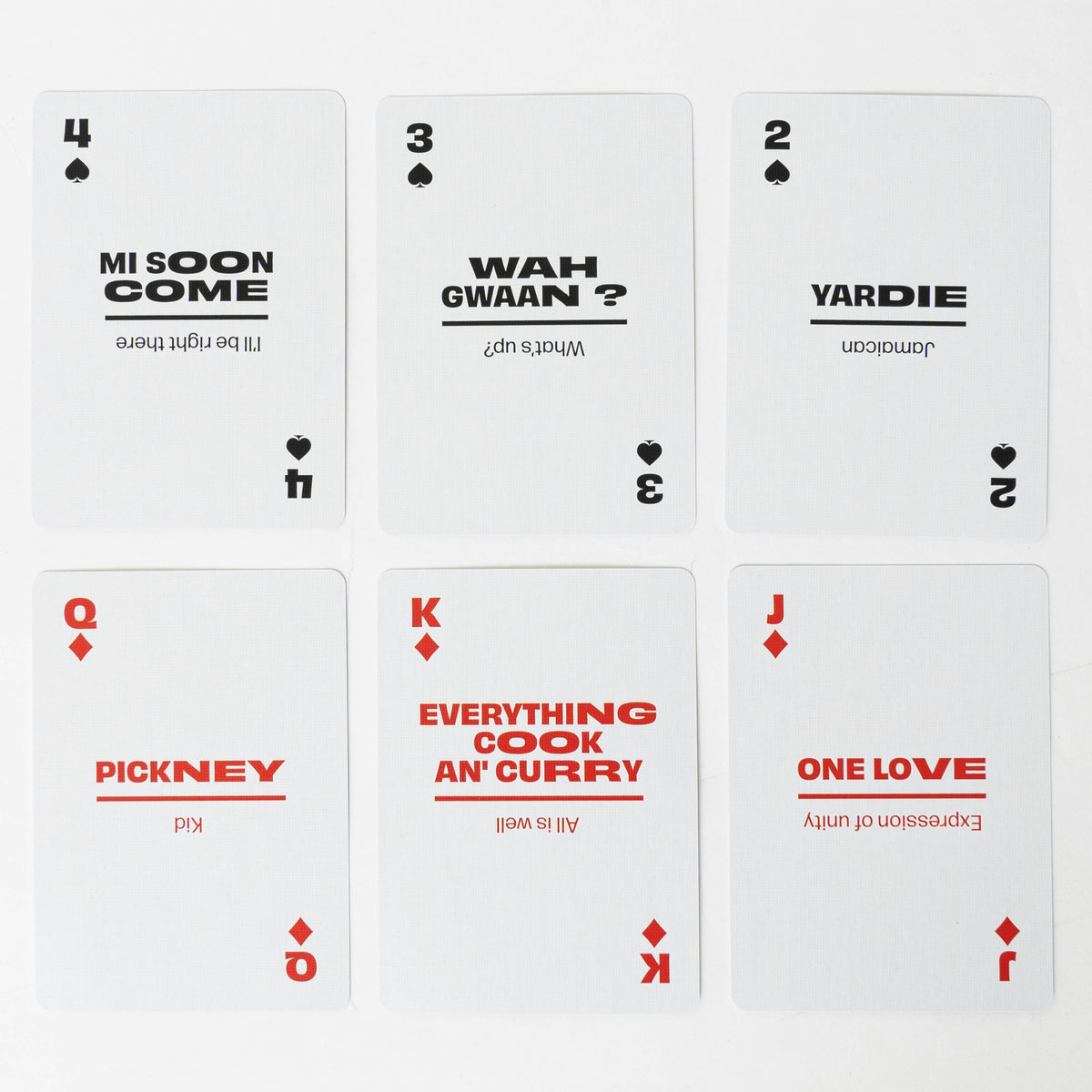 Lingo Jamaican Slang Playing Cards – 52 Jamaican Phrases