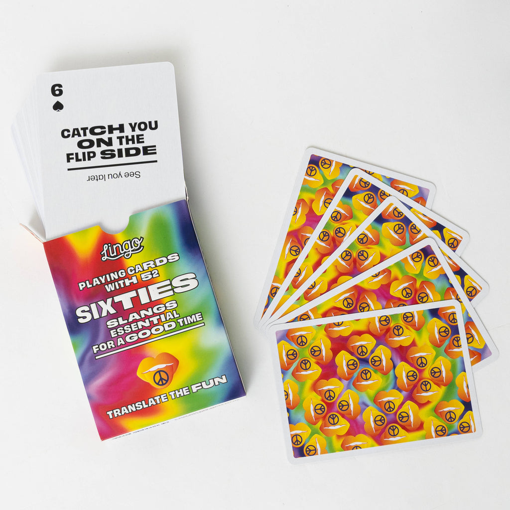 Sixties Lingo Playing Cards