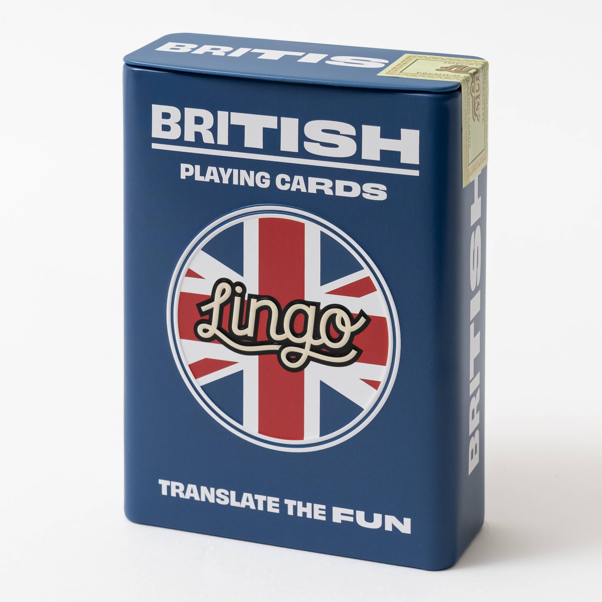British Slang Playing Cards in Wayfarer Travel Tin