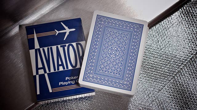 Aviator Standard Index Poker Playing Cards – Blue