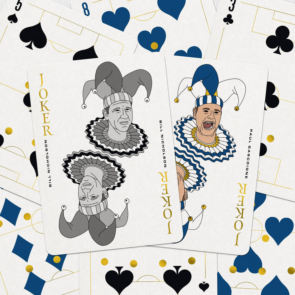 North London Whites Playing Cards – Tottenham Legends Gold Foil by Boot and Ball