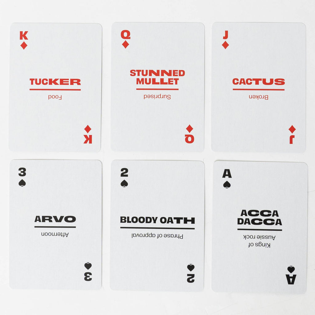 Aussie Slang Travel Playing Cards