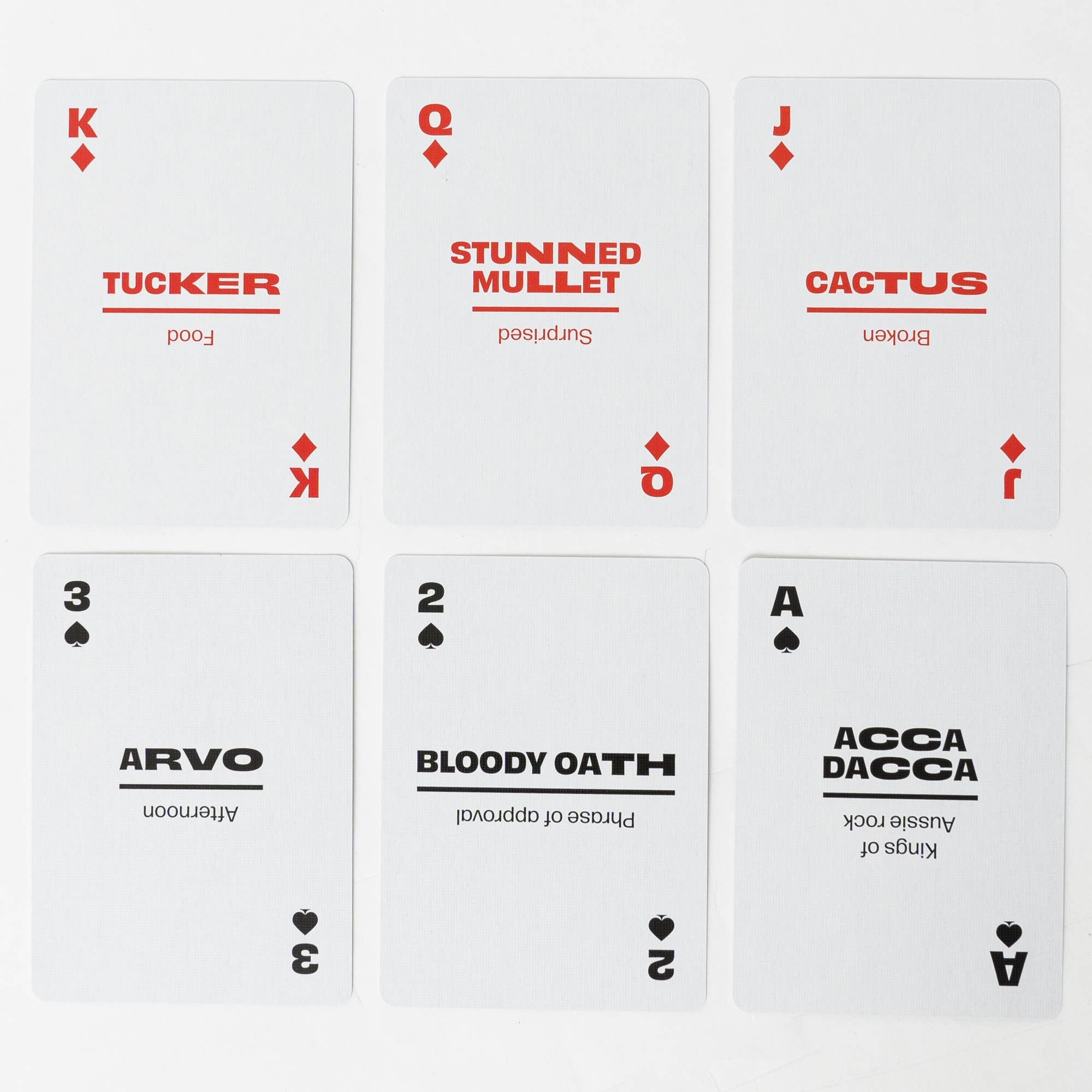 Aussie Slang Travel Playing Cards