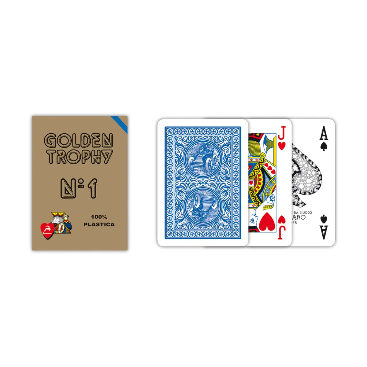 Modiano Golden Trophy Playing Cards – Blue