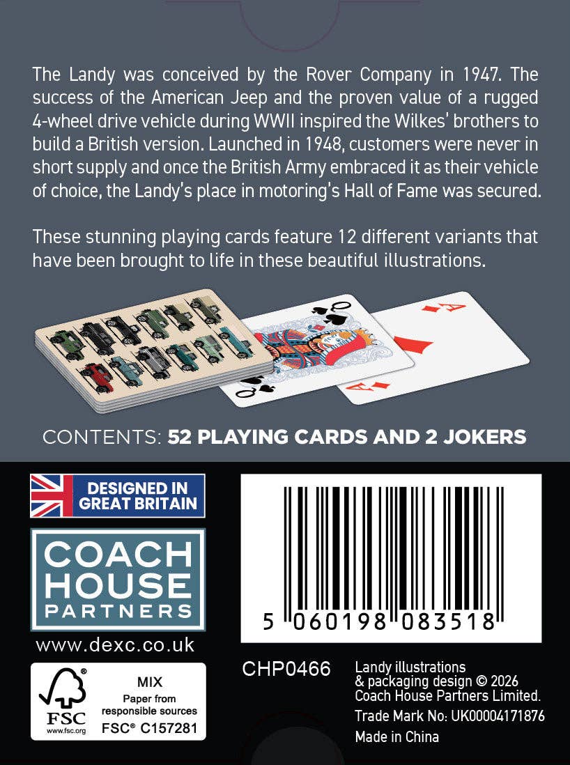 Landy Playing Cards by Coach House