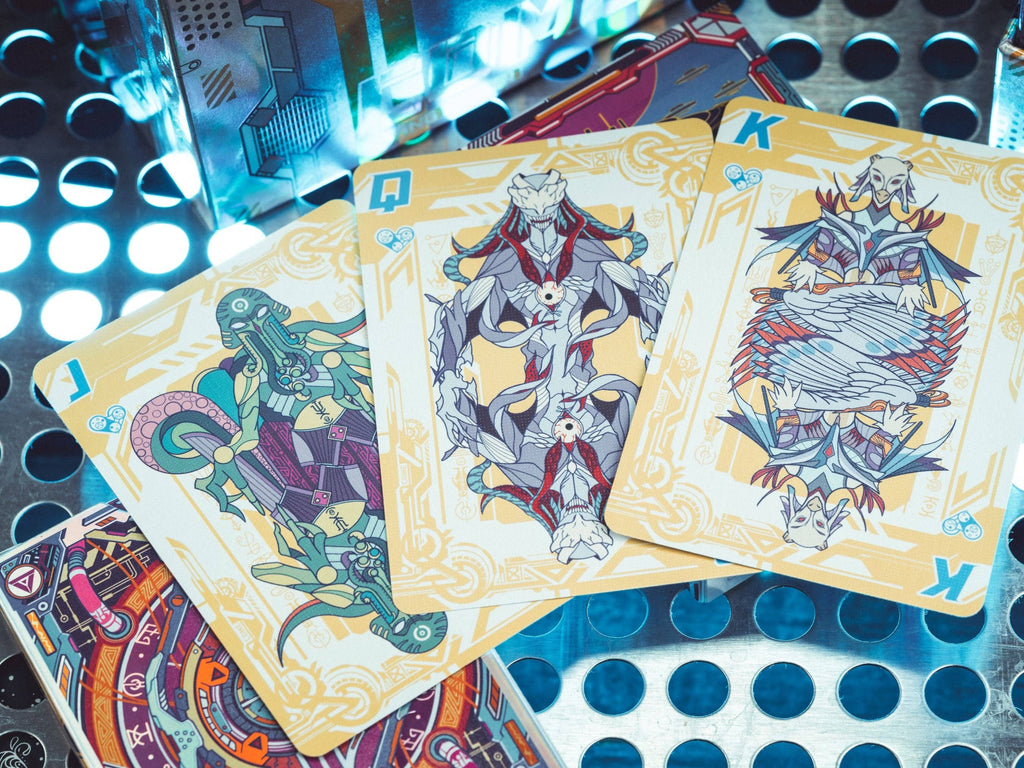 The Flying Saucer Cyberpunk Playing Cards: Native-Standard Deck