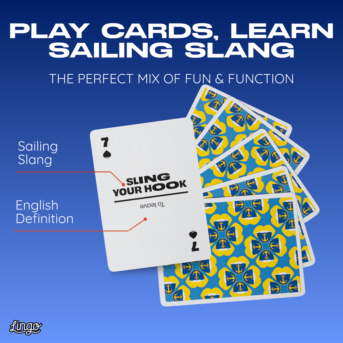 Lingo Sailing Playing Cards – 52 Sailing Terms & Slang