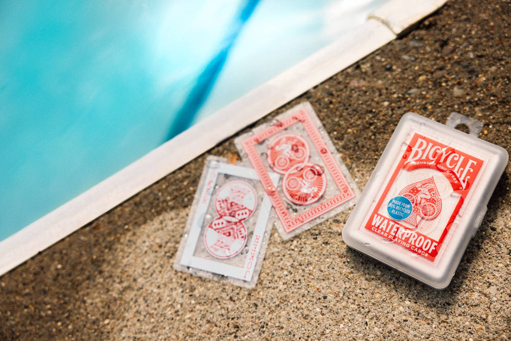 Bicycle Waterproof Plastic Playing Cards – Red