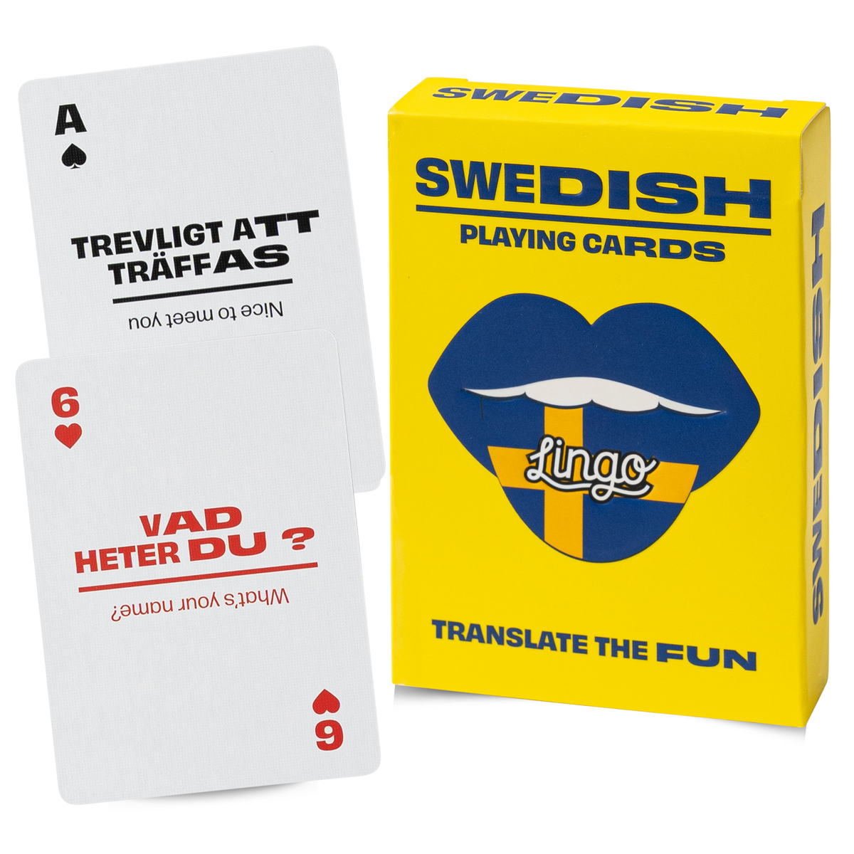 Lingo Swedish Playing Cards – Learn Swedish 52 Phrase Deck