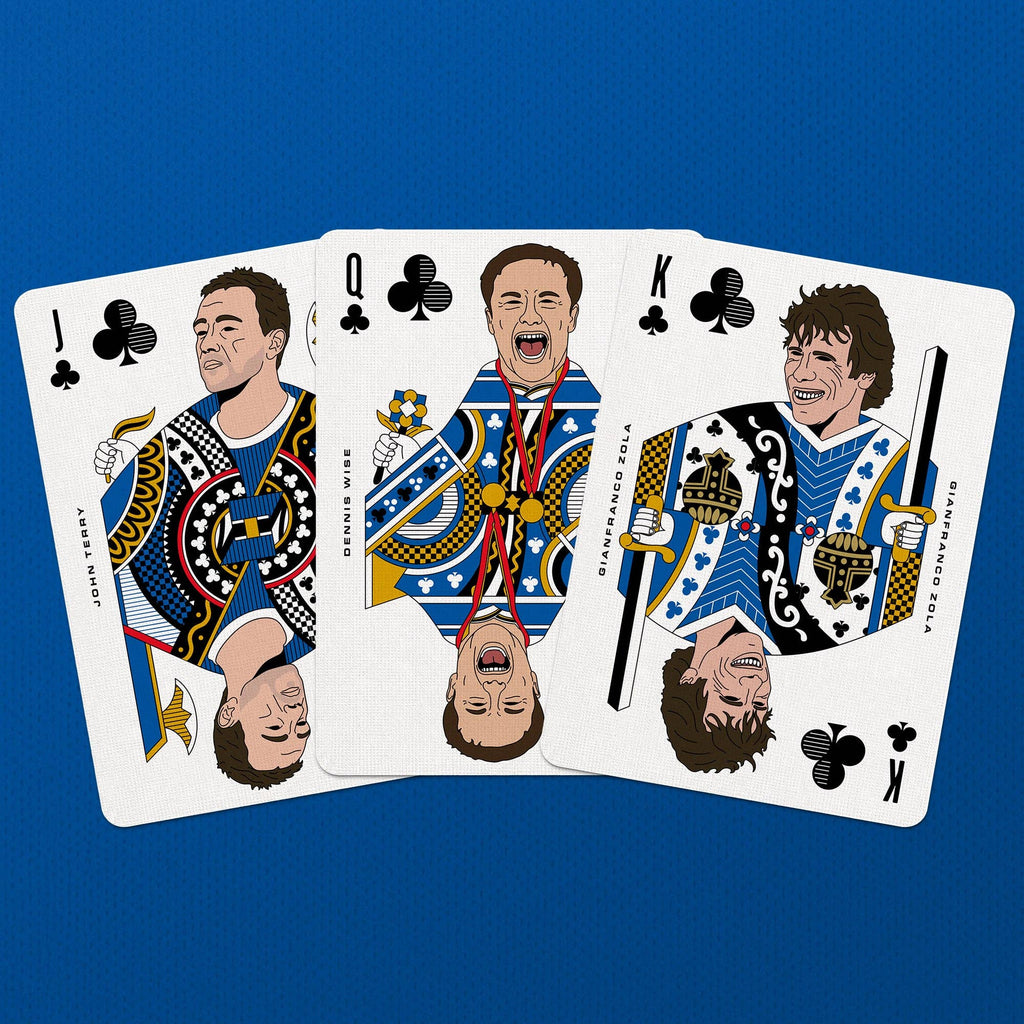 The Blues Playing Cards – Chelsea Football Legends Deck by Boot & Ball