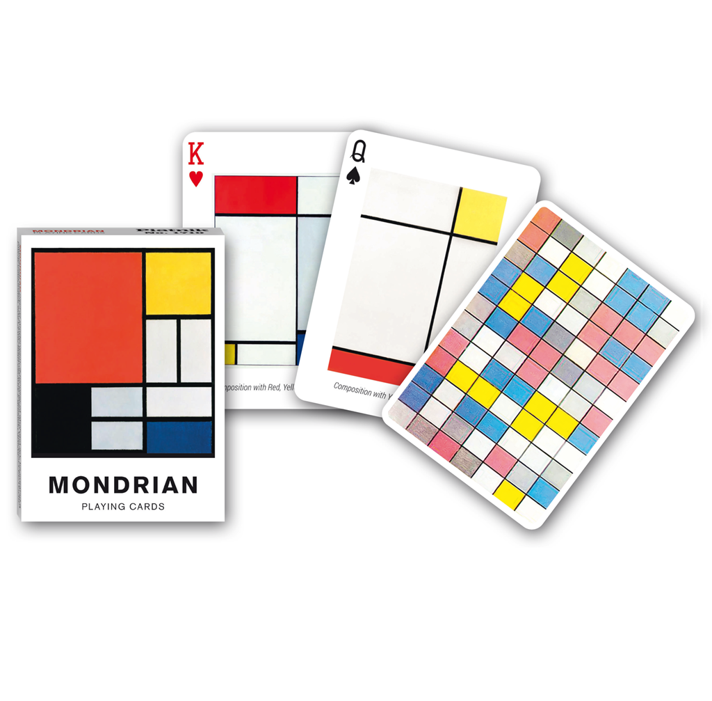 Piatnik Mondrian Art Playing Cards – 52 Unique Designs