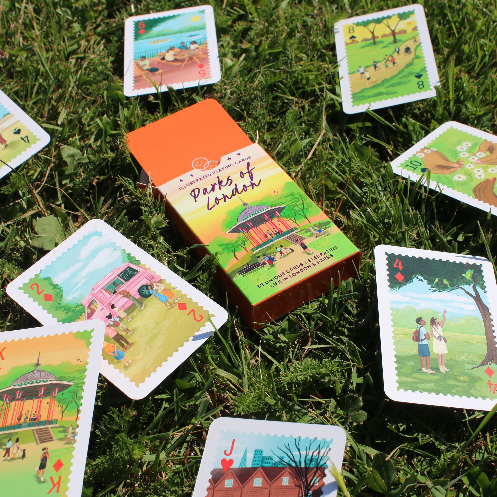 Parks of London Illustrated Playing Cards by Studio Giv