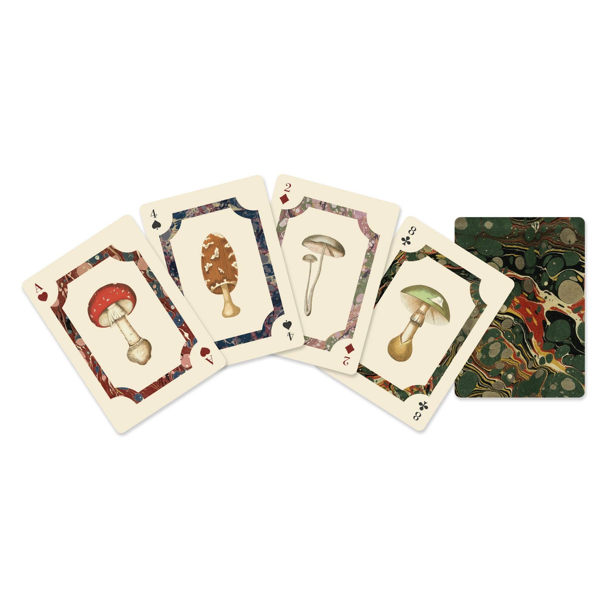 Roomytown Fungi Playing Cards – Vintage Mushroom Card Deck