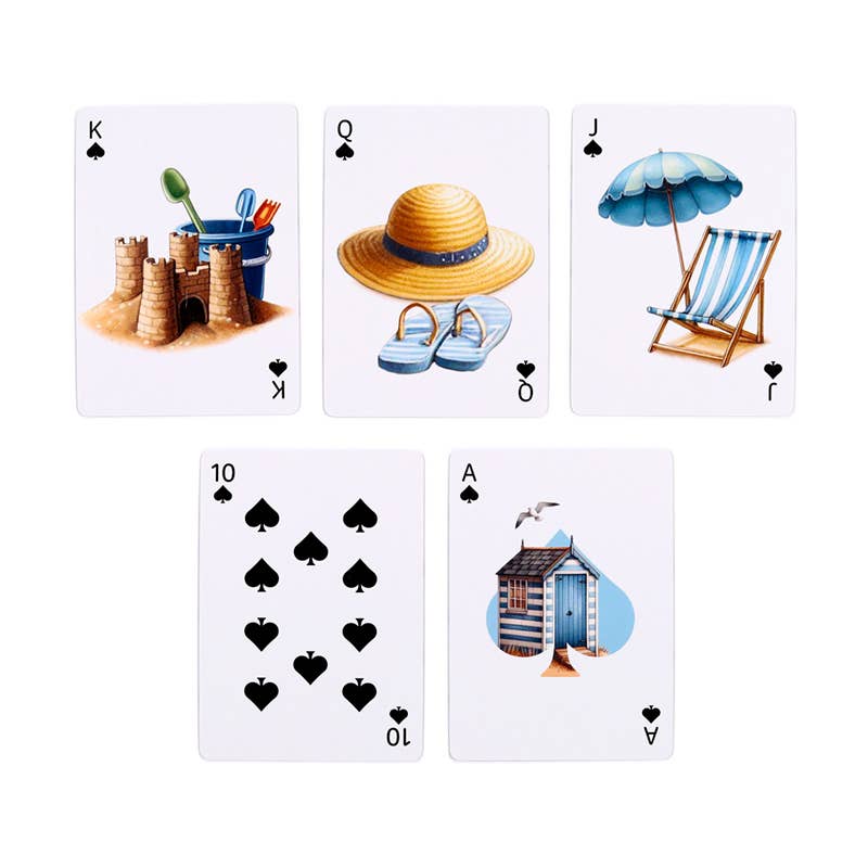 Puckator Coastal Playing Cards – Seaside & Beach Deck