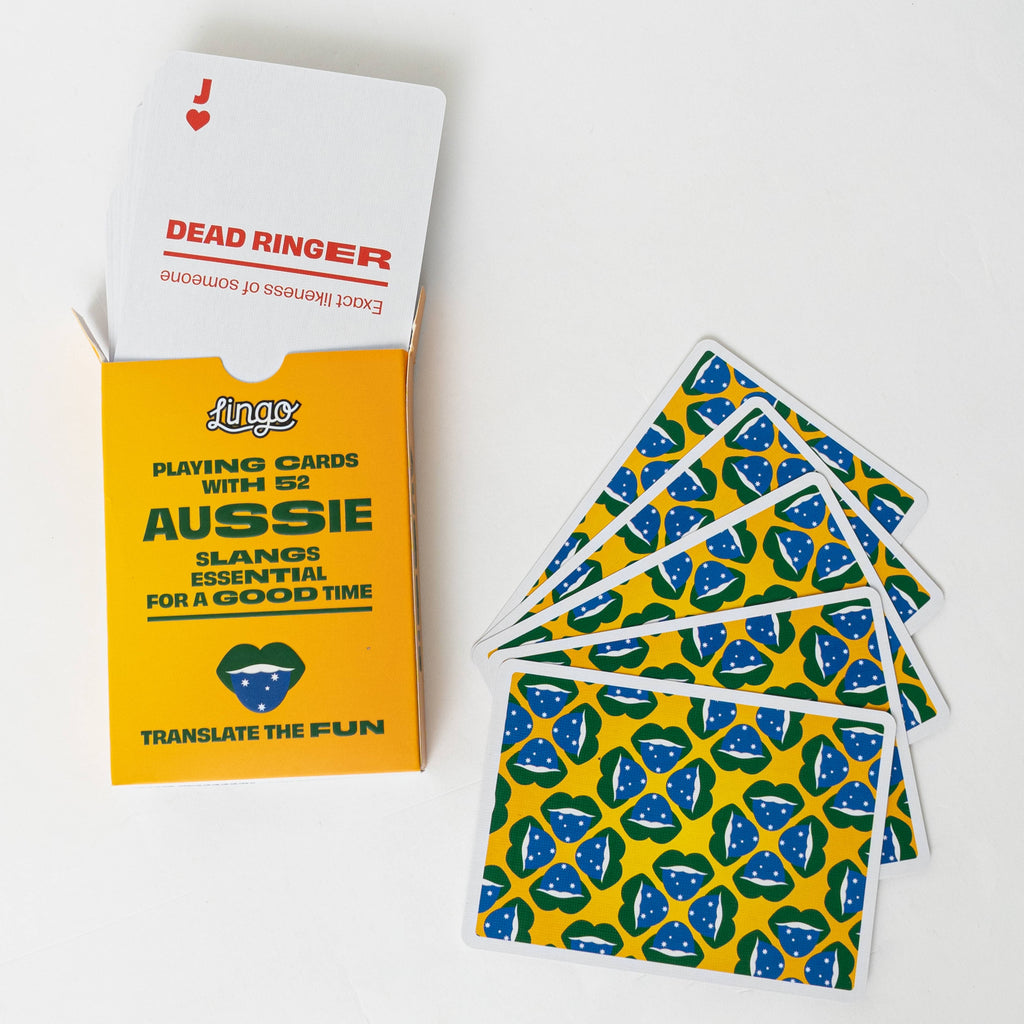 Aussie Slang Travel Playing Cards in Tin Travel Case