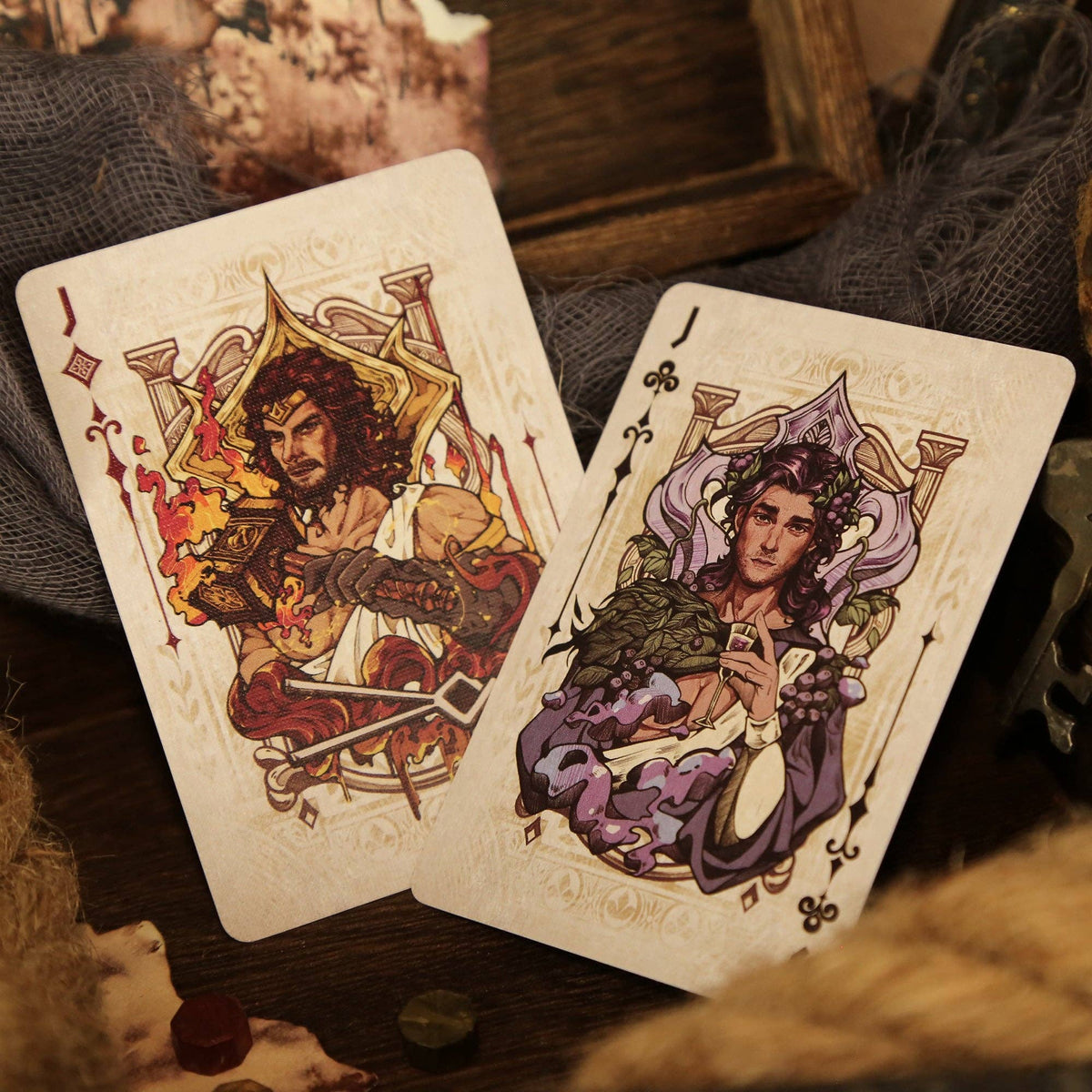 Greek Mythology Playing Cards - Silver Key Society - Keyhole Collection