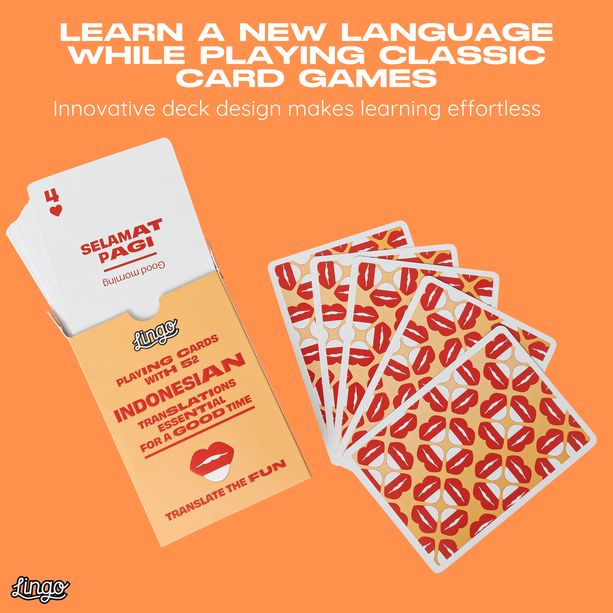 Lingo Indonesian Playing Cards – Learn Bahasa Indonesia